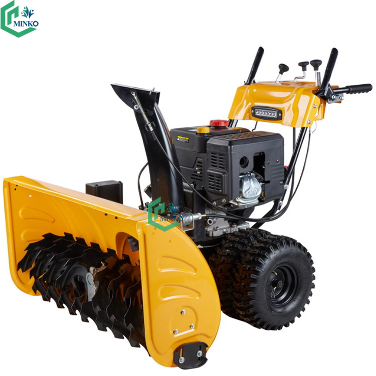 Небольшой газовый 13hp трактор, снегодувка 100 см, снегоуборочная машина