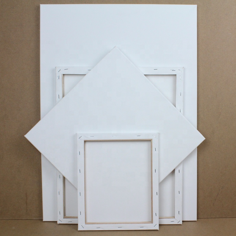 Custom Small Size Blank Stretched Canvas Cotton Wrapped Canvases for Painting