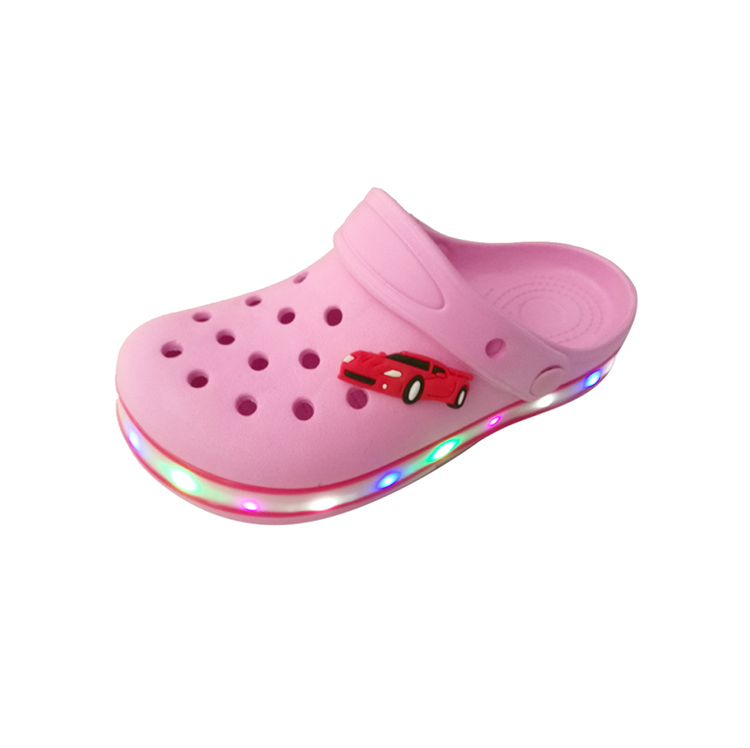 Led Light Eva Customize Kids Classic Slippers Garden Shoe Childrens Clogs Mules