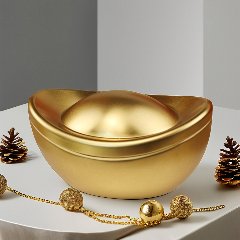 Creative tinplate medium size Ingot pot after the gift box wedding candy chocolate cookies receive yuan gold nugget jar