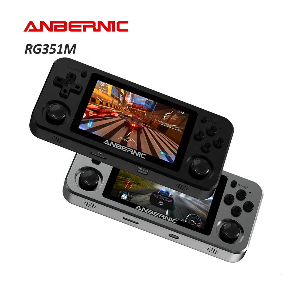 ANBERNIC RG351M with 64GB card Handheld Game Player metal retro handheld game console built in WIFI RG351M