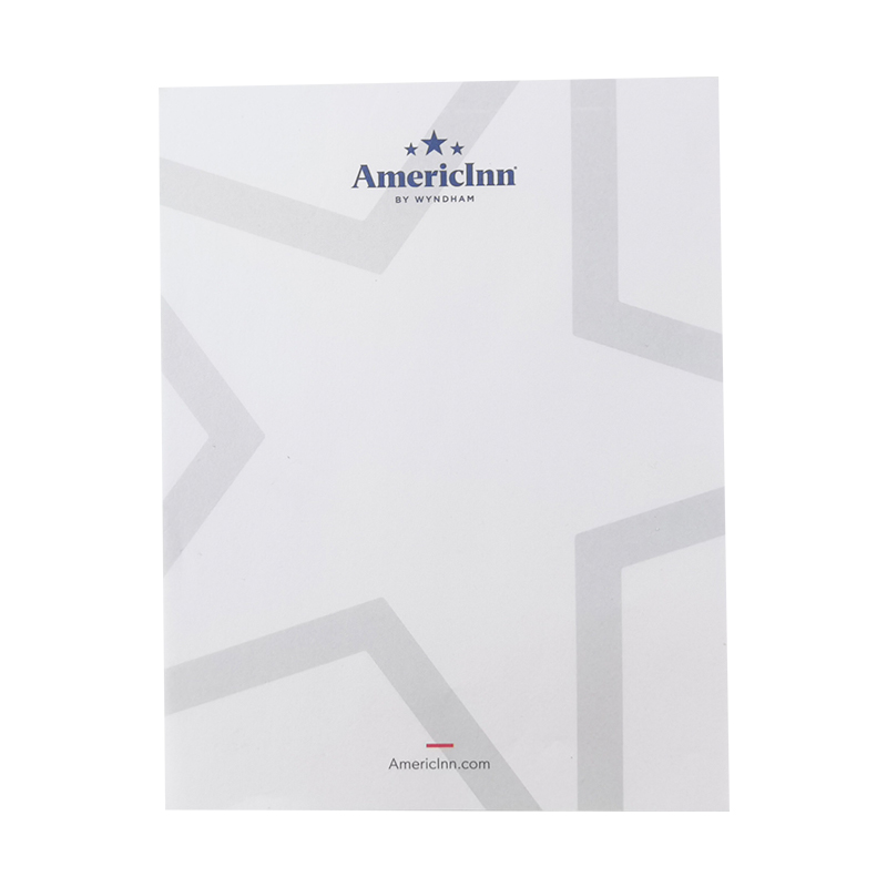 Hotels Supplies Stationary Brand Logo Customized Sticky Custom Note Pads High Quality Brand Name Memo Pad