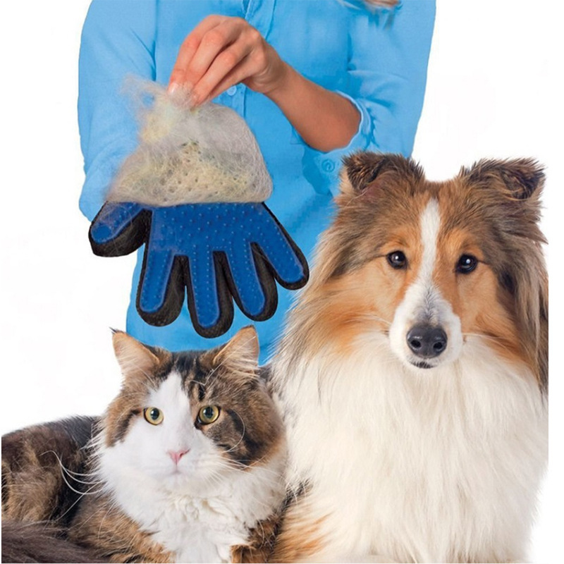 New Listing Pet Grooming mitten Cats Dogs Comb Brush Hair Silicone Remover Fur Care Pet Deshedding mitten