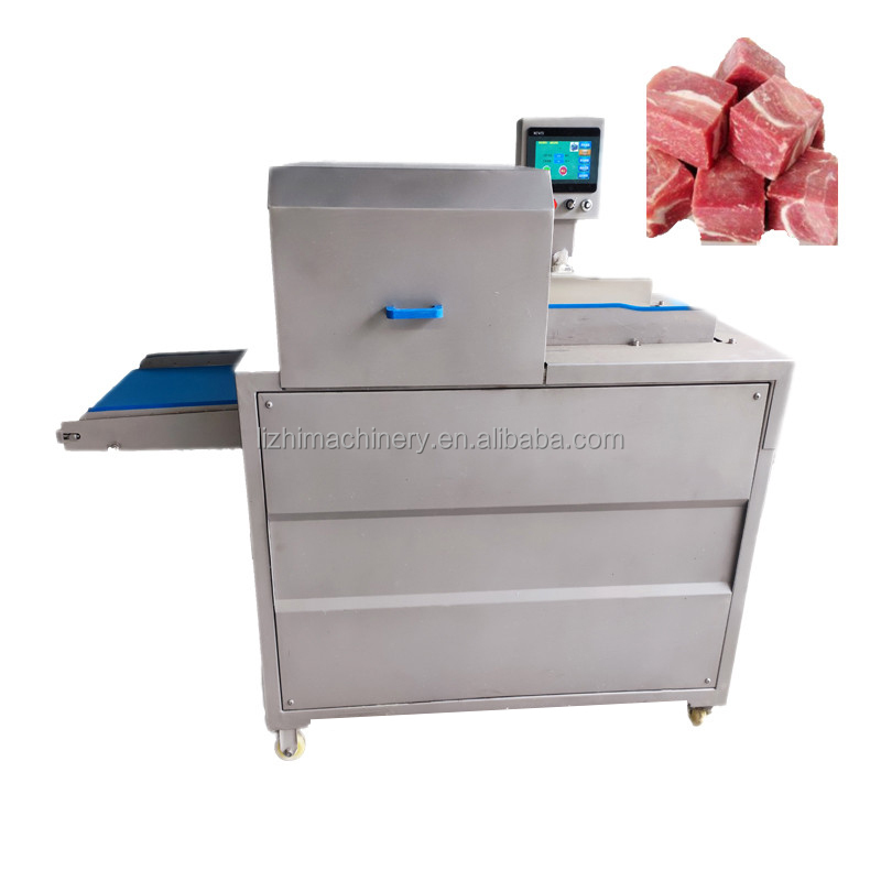 Commercial chicken beef pork cube cutter frozen meat dice cutting cutter meat dicer machine frozen meat dice machine