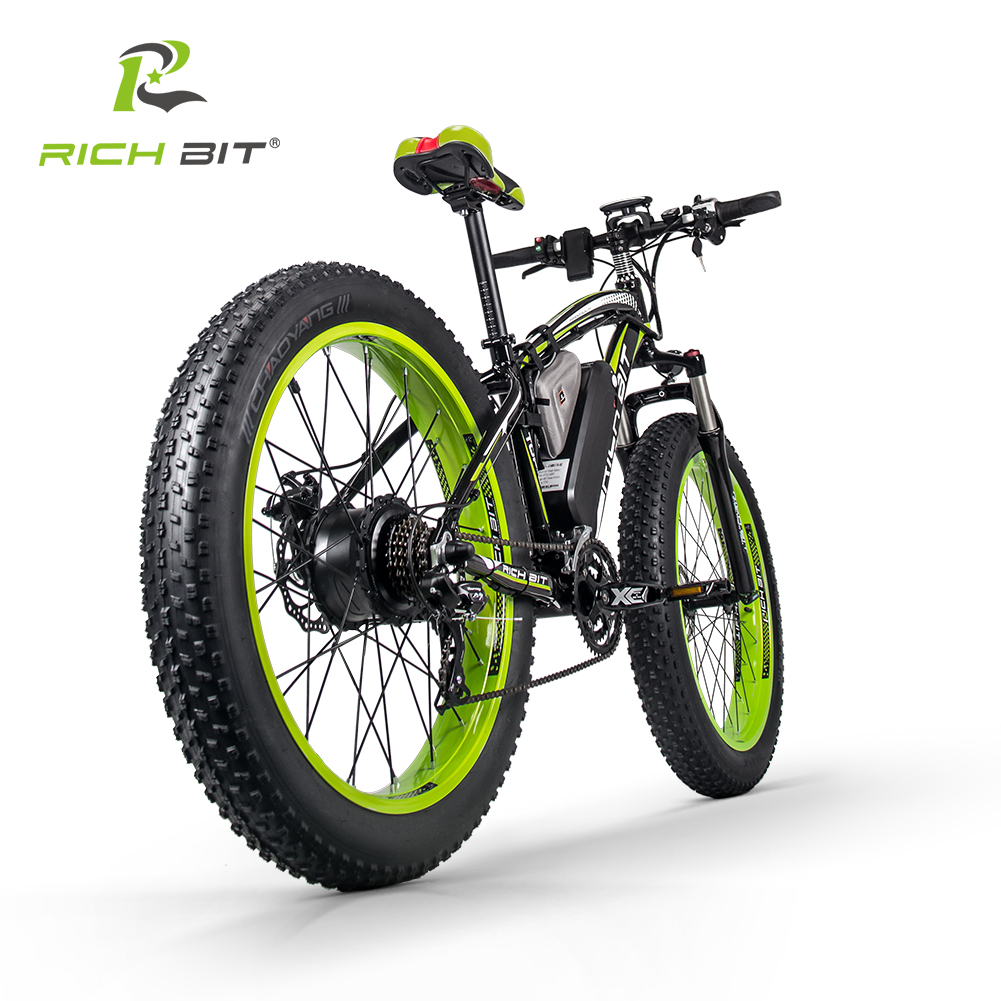 RICH BIT RT-022 алюминиевый жира, фара для электровелосипеда в 48V 17Ah с литиевой батареей 4,0 в толстый велосипед зимние китайский Электрический велосипед