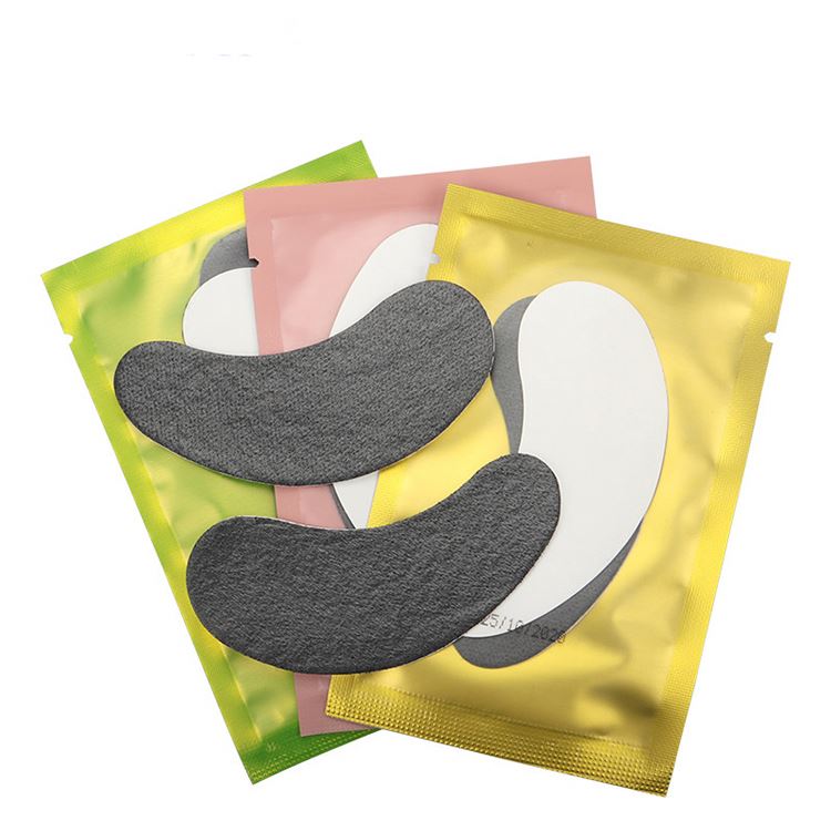 Wholesale Under Eye Gel Pads Lash Lint Free Black Eyepatch Collagen Eyepad Eyelash Extensions eye pads