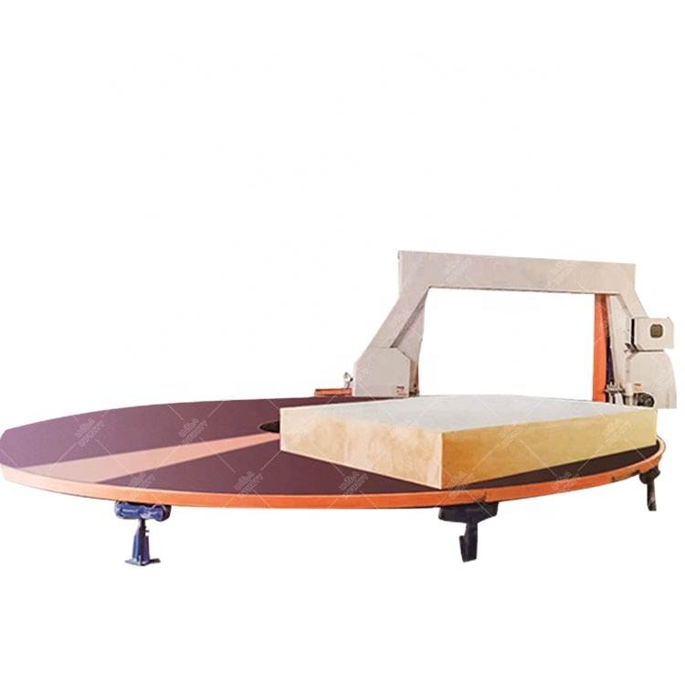 CNC Automatic Circular Horizontal Sponge Carrousel Splitting Foam Cutting Machine