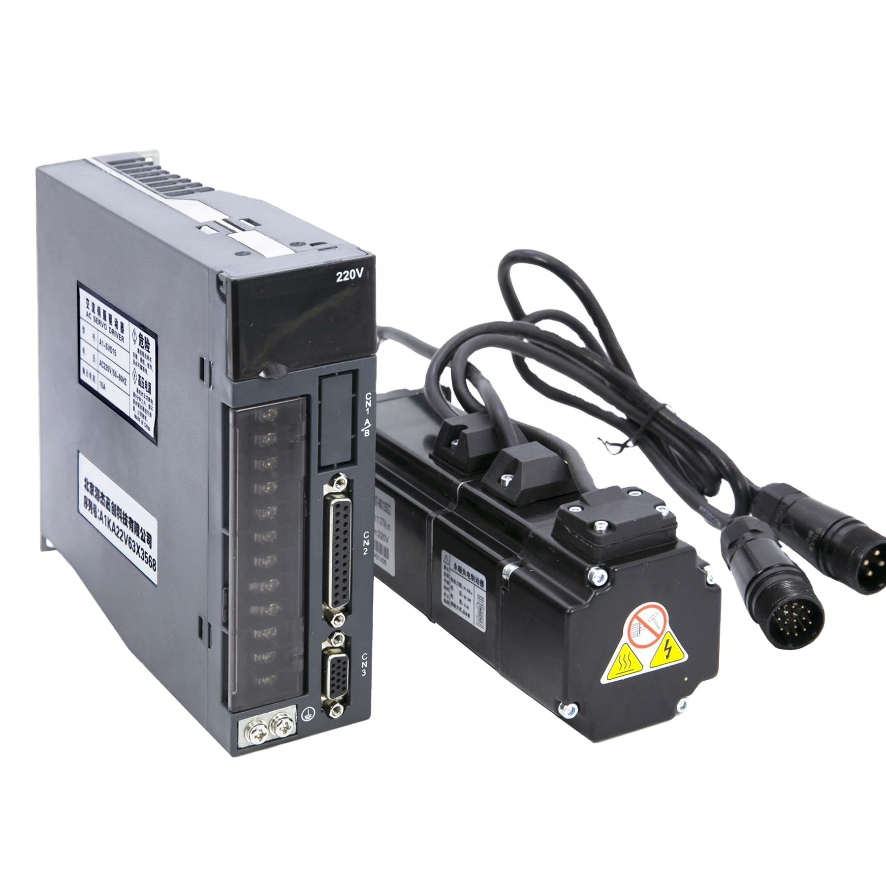 A1M-60ST-M01330 400W 2500 line encoder with brake AC servo motor drive kit