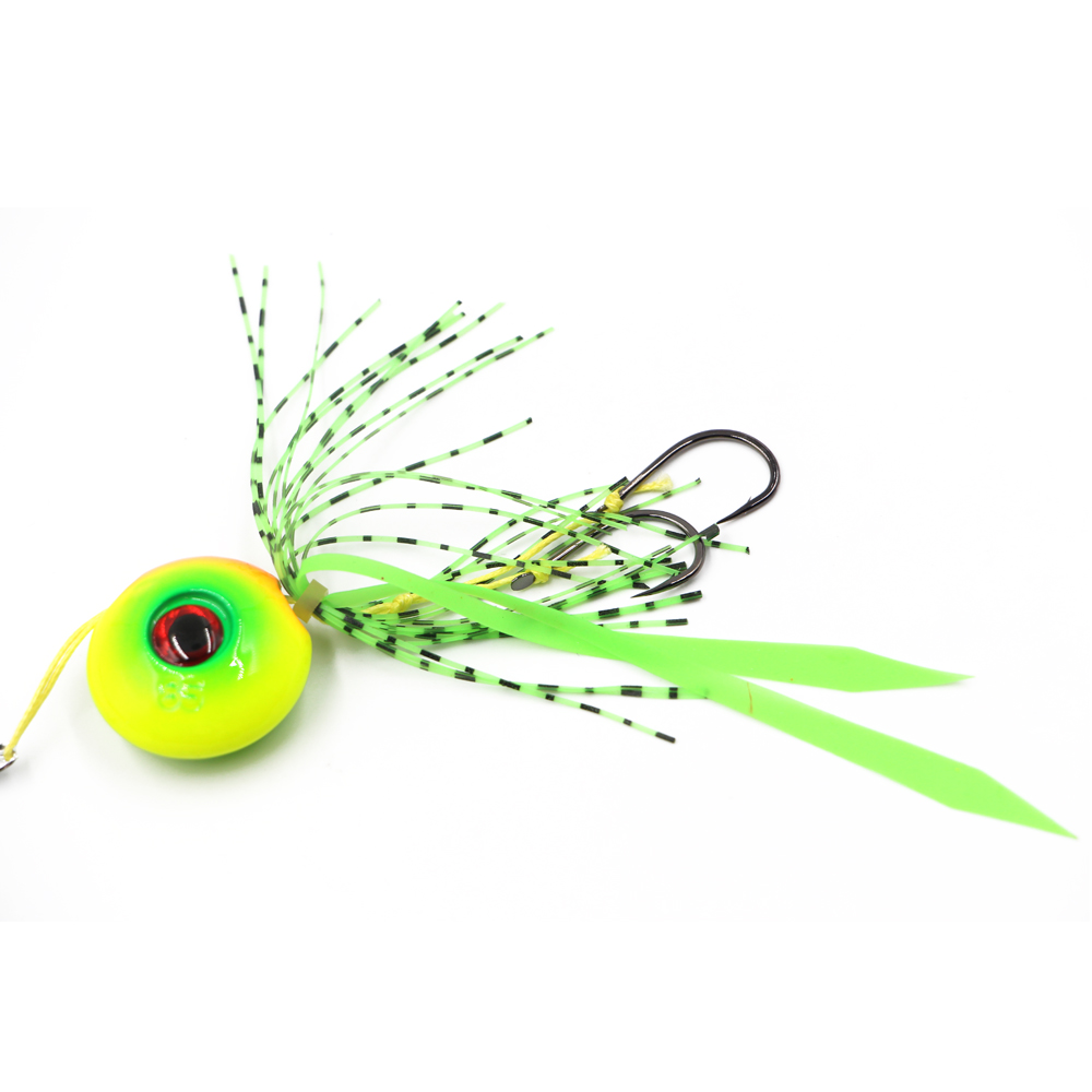 Deep sea fishing bionic big head bait Lead fish head lead bait Assist hook