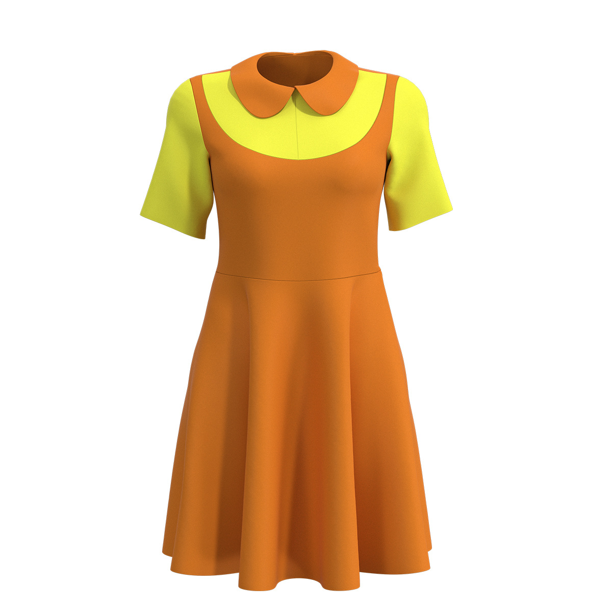 Wholesale Hot Sale New Arrivals Halloween Cosplay Costume Korean Squid Game Costume 123 Wooden Man Robot Girl Cosplay Costume