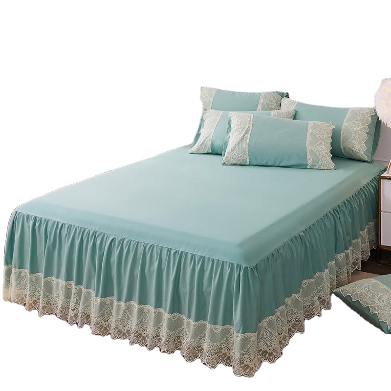 Various Specifications Princess Korean Version Cover Set Lace Cotton Luxury Bedding Bed Skirt King