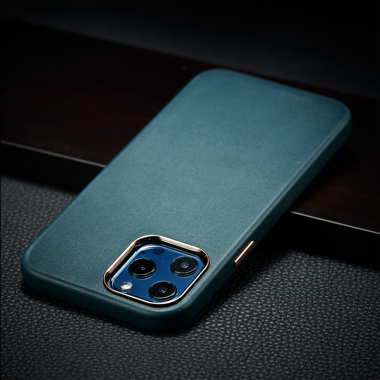 CUAP061 Пользовательский логотип для iPhone 12 pro max кожаный чехол Magsafe кожа мягкая ткань внутренняя Противоударная и защита от царапин