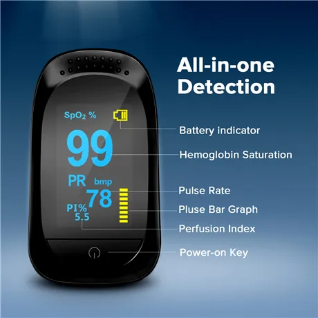 IMDK manufactures wrist oximeter Spo2 Monitor Blood Oxygen Saturation Measuring Black Oximeter Cheap Finger Pulse Oximeters