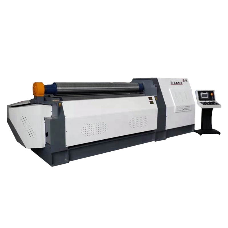 Longsheng sheet metal 4 roller plate rolling machine bender machine for carbon steel stainless steel 10x2500