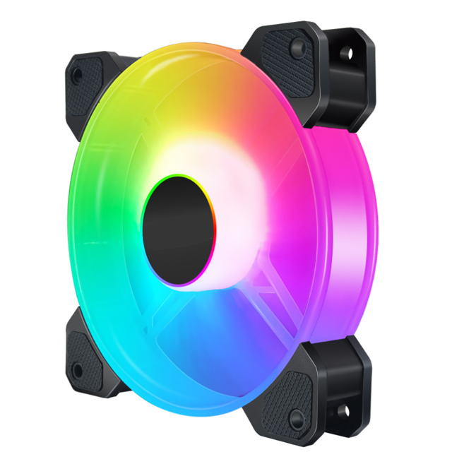 Цветная (RGB) корпусные вентиляторы 120 мм бесшумный компьютер водяного охлаждения вентилятор корпуса ПК адресуемых с пультом дистанционного управления изменение цвета RGB светодиодный вентилятор