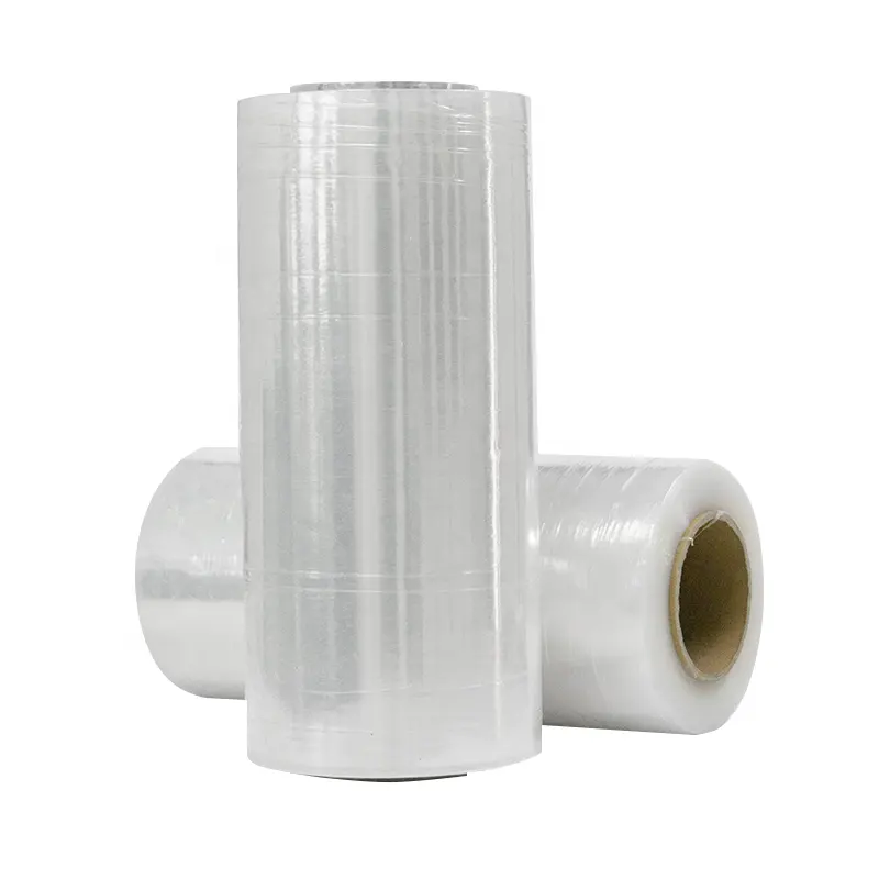 Transparent Wrapping Plastic Stretch Film Jumbo Roll Pe Self Adhesive Clear Stretch Protective Film