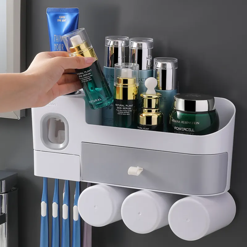 Factory wholesale creative ABS material bathroom automatic toothpaste dispenser
