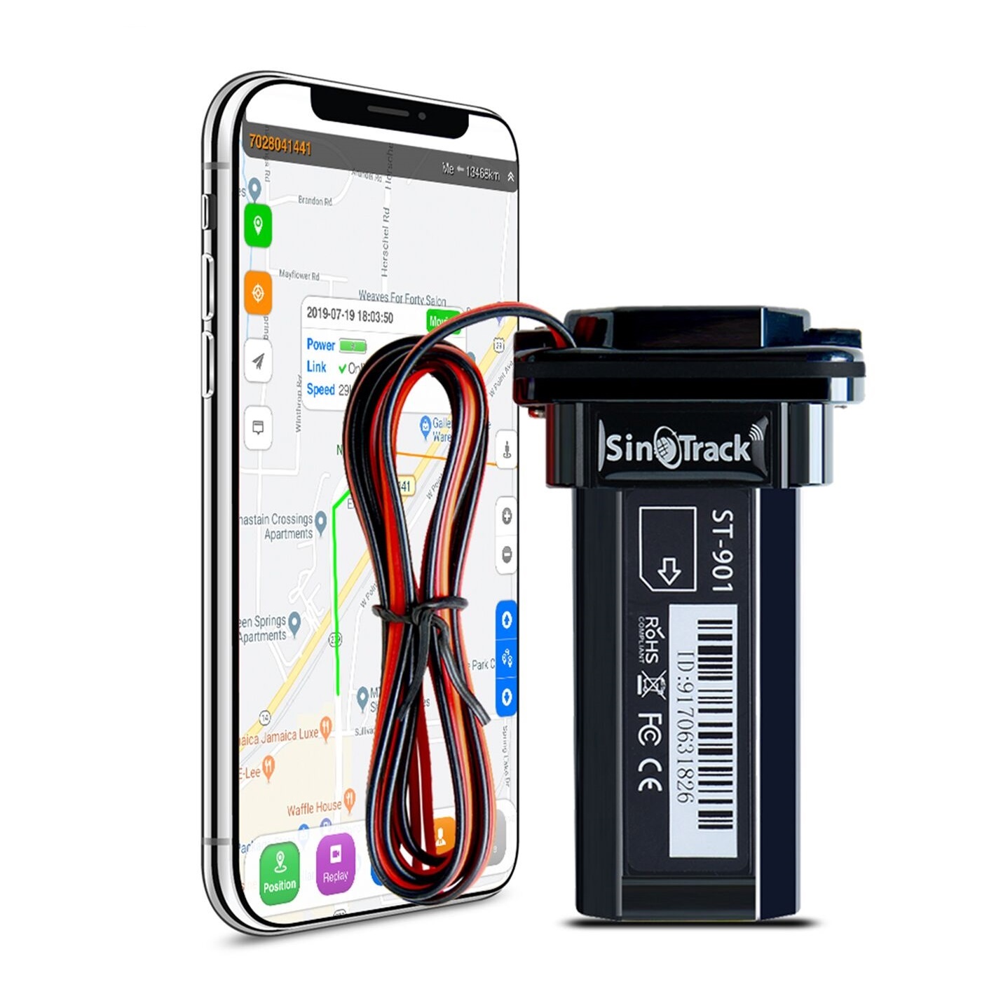 ST-901 мотоцикла Противоугонный замок для велосипеда GPS трекер с IOS и Android APP