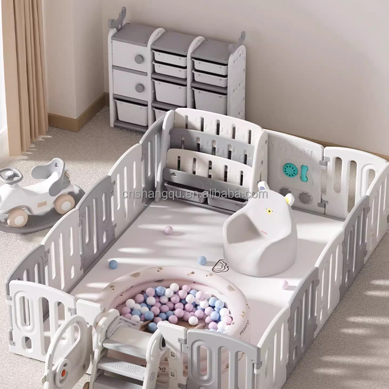 OEM&ODM Manufacturer baby fence playpen big panel safety gate care fence indoor plastic children's playpen
