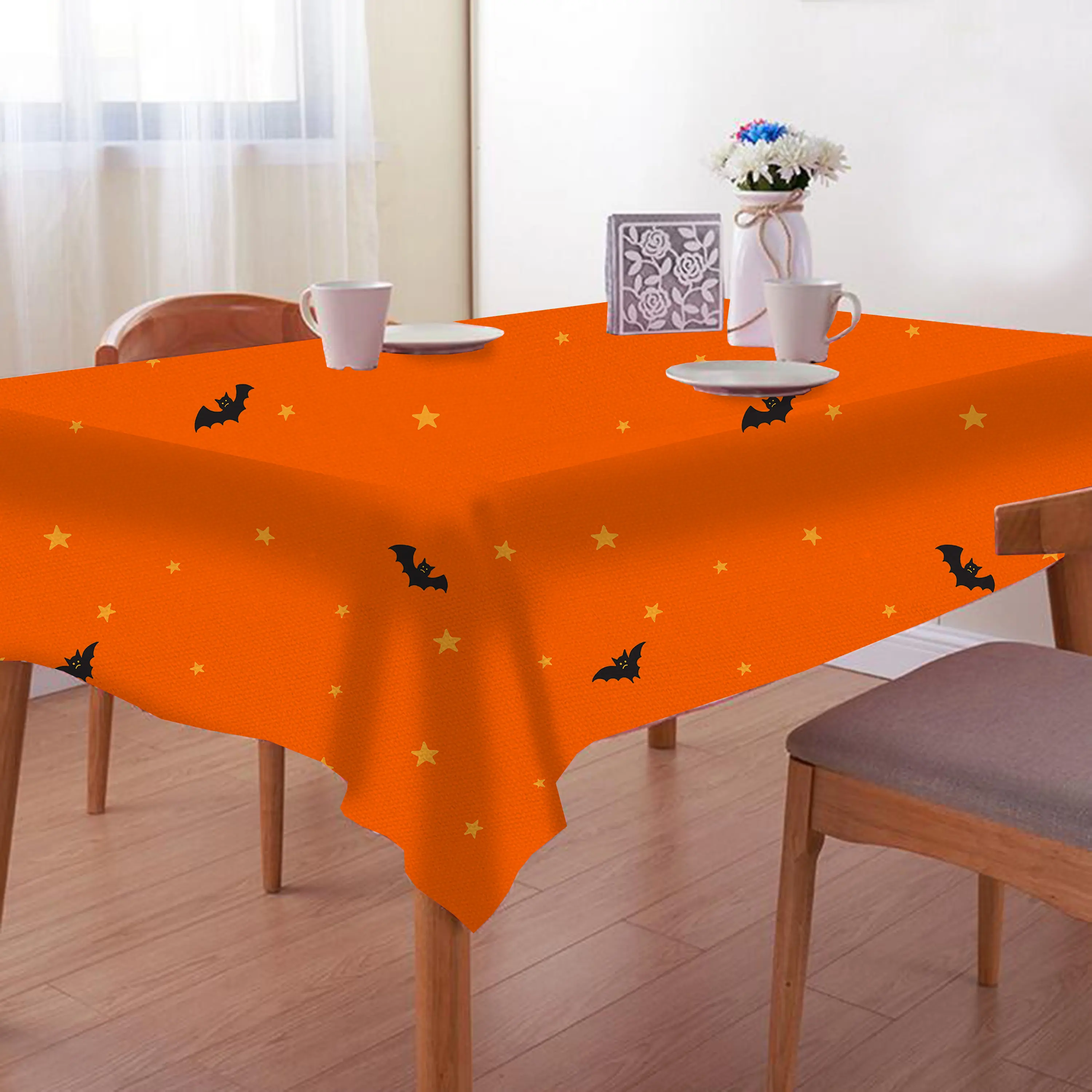 Polyester Tablecloth Customizable Polyester Tablecloth Rectangular Printing Household Dustproof 3D Tablecloth