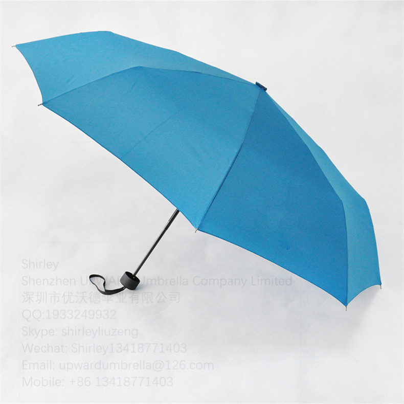 RPET three folding umbrella recycled umbrella