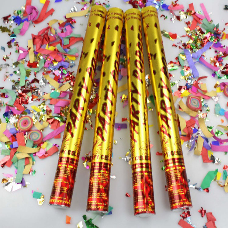 Wholesale Spring Popper Gold Party Popper Confetti Cannon For Happy Birthday New Top Popular Shooter Spring Party Popper