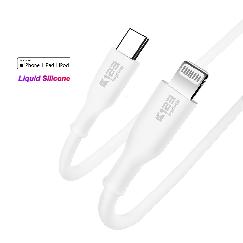 100% силиконовый новый чип MFi Original5V 3A для iPhone 12 11 PD Быстрая зарядка usb кабель для iPad с коробкой mfi сертифицированный usb кабель