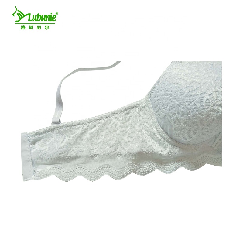 LUBUNIE Plastic women sexy bras lace fabric womens bra and panties set