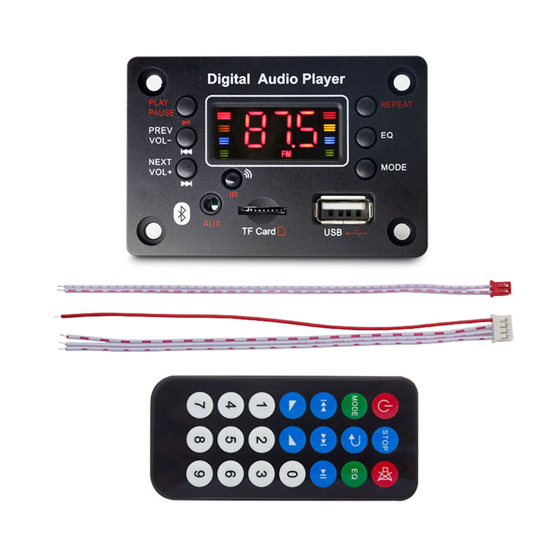 Модуль цифрового аудиоплеера, плата Bluetooth, USB, Mp3, записывающее устройство, FM, SD карта, mp3-плеер, модуль рекордера