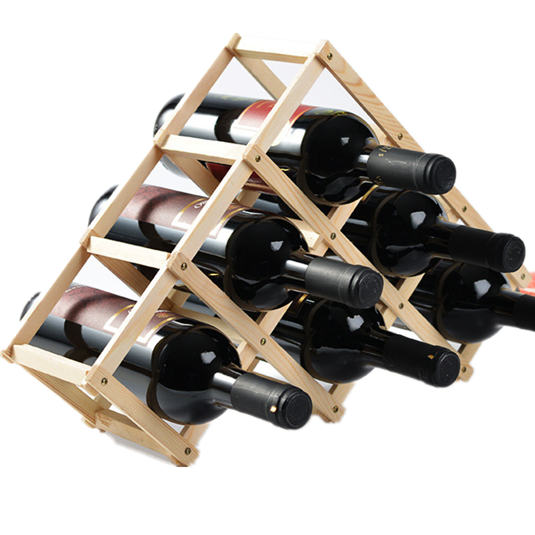 Red Wine Rack Decoration Creative Household Wooden Wine Bottle Rack