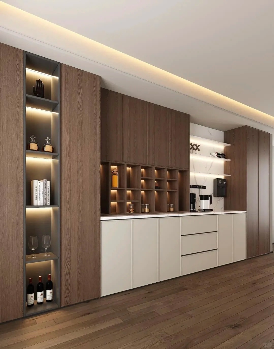 Optional Custom Made Villa House Kitchen Storage Cabinets Modern Buffet Cabinet Sideboard Dining Room