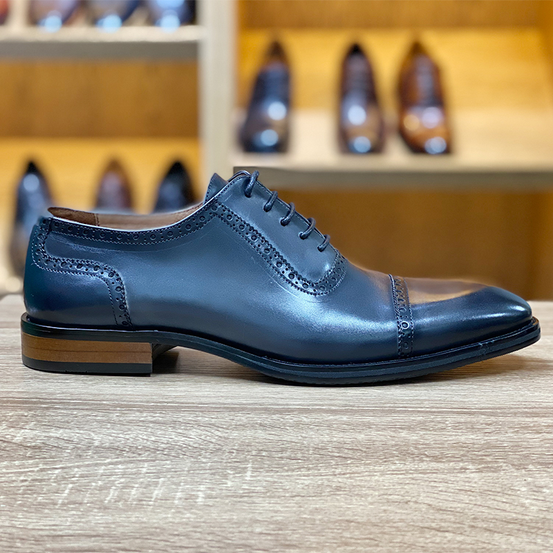 2021 Oem New Styles Business Designer Custom Italian Leather Dress Shoes Oxford For Men