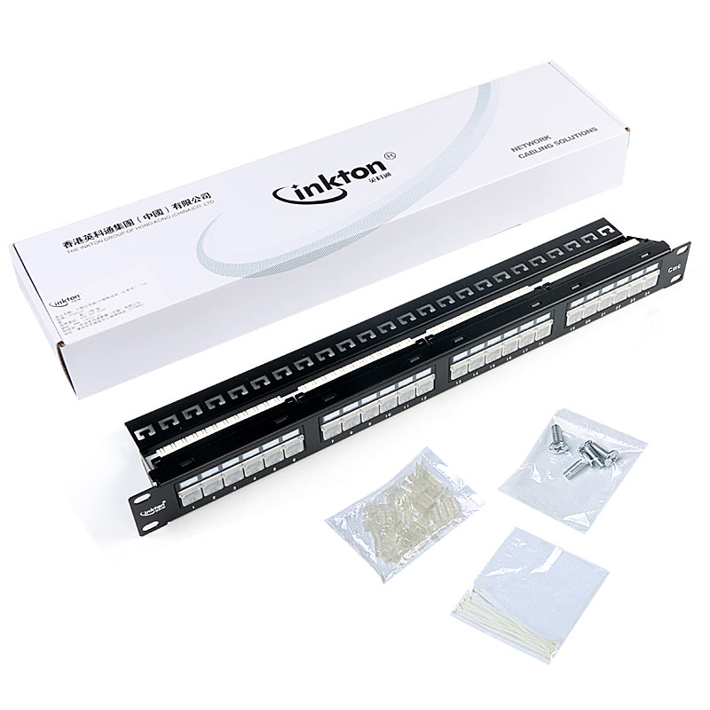 MT-4024 19 дюймов устройство 24-го типа Порт cat6 cat5e LED коммутационная панель