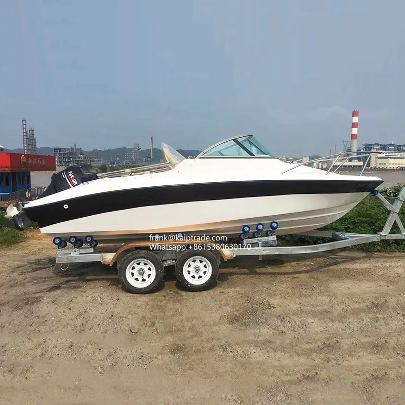 Mini fast speed sea used Fiberglass Hull Material Affordable Fishing Boat Luxury Yacht Made in China with Stern Drive Engine