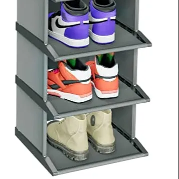 Caja De Almacenamiento De Zapatos Custom Shoe Storage Box Stackable Stand Narrow Shoes Display Racks for Home