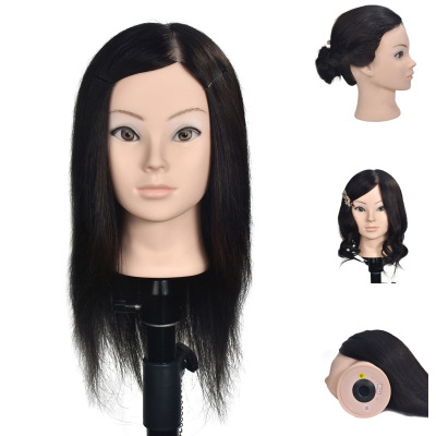 Xishixiuhair Бесплатная доставка 16 дюймов обучение уходу за волосами, 100% пряди человеческих волос для подготовки куклы голова Азиатский голова манекена
