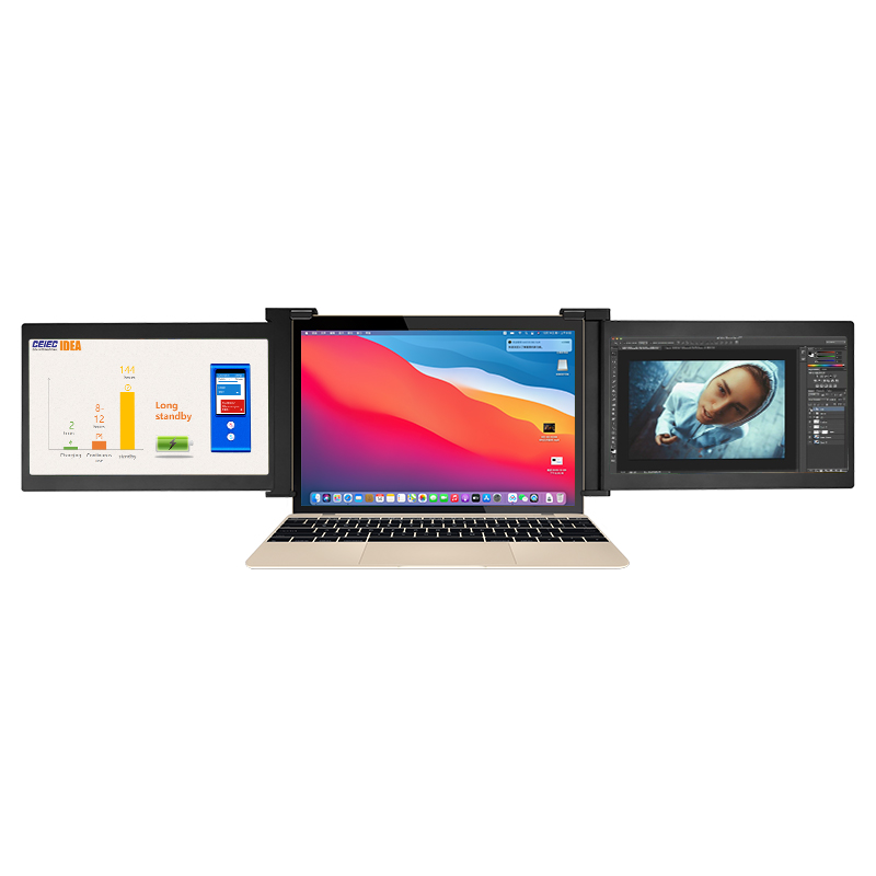 OEM factory usb monitors 10.1inch additional screens for the laptop tri screen portable monitor