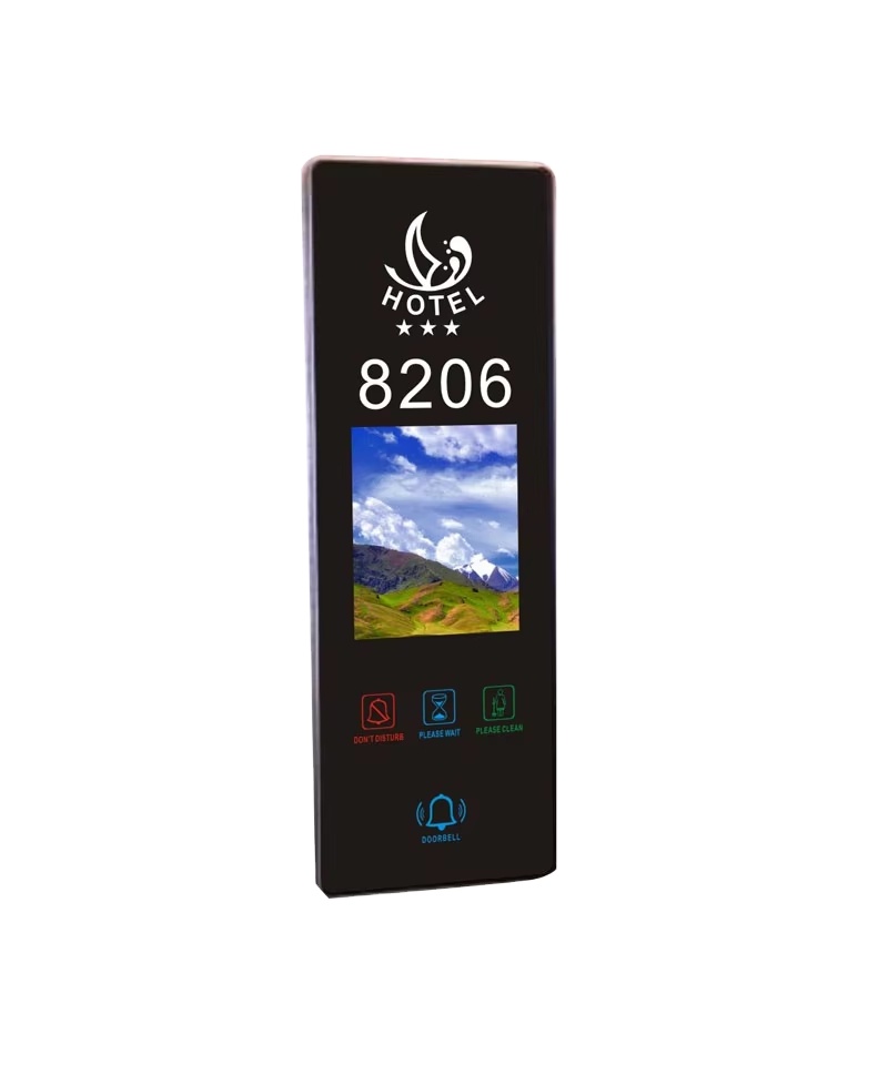 Electric Smart Touch OEM Doorplate Hotel Doorbell RCU System with DND/MUR signage smart home door bell door plates