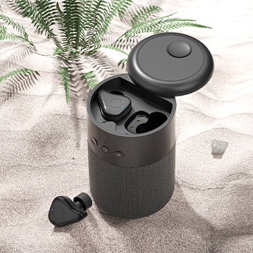 Oem Odm Portable Speaker With Earbud Earphone Combo Bluetooth 5.1 Version Subwoofer Stereo Music Portable Extra Bass Bt Speaker