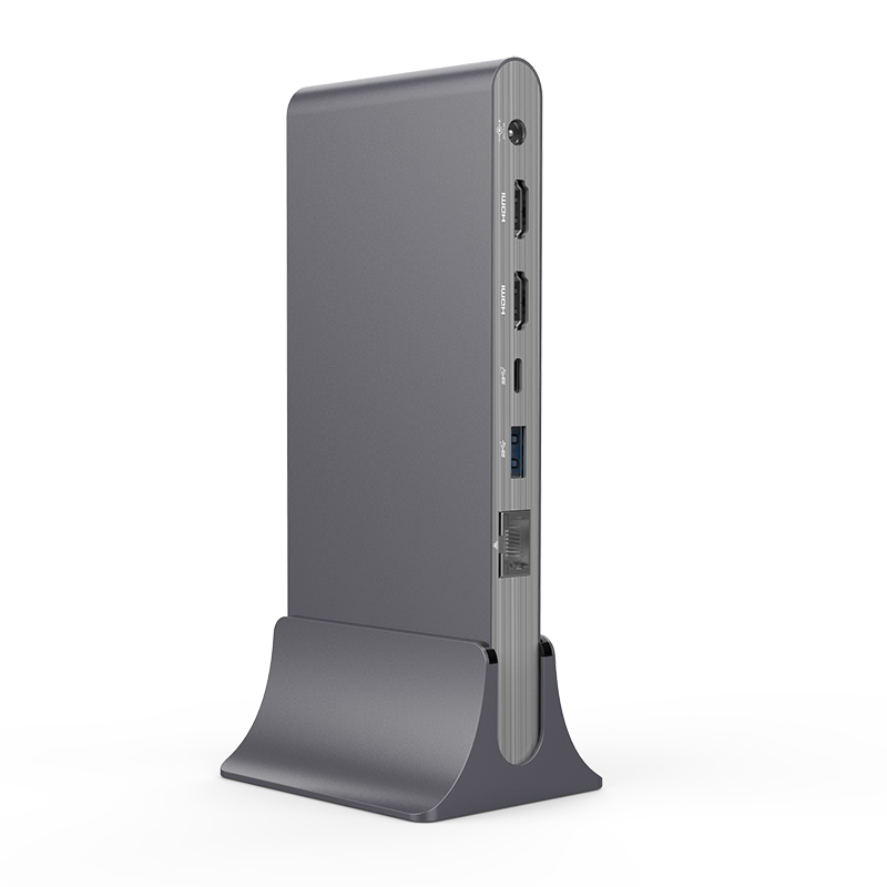 Продвижение вход USB-C (DP1.4 Alt режим) Usb Hub адаптер многофункциональный адаптер тройной дисплей Usb 3,0 Type-c многопортовый 11 порта 11