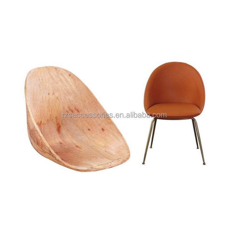 Customized curved plywood wooden shell with high grade/Bent plywood for home chair parts