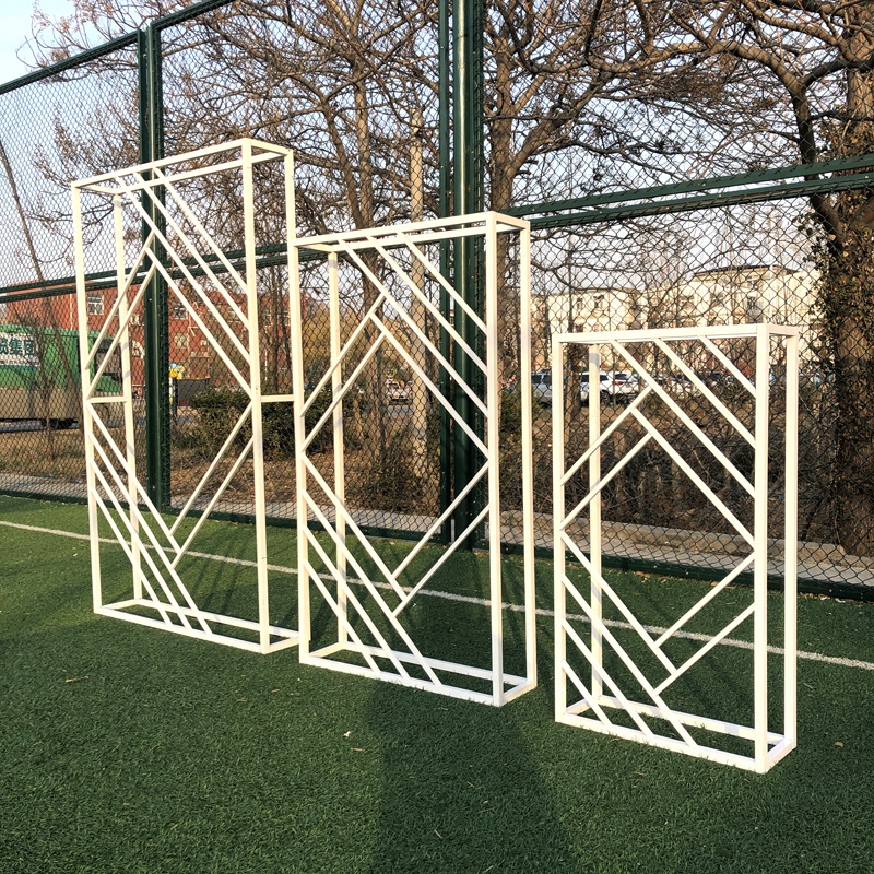 3 Size Event White Square Frame Backdrop Stand square Wedding Backdrop Frame Garden