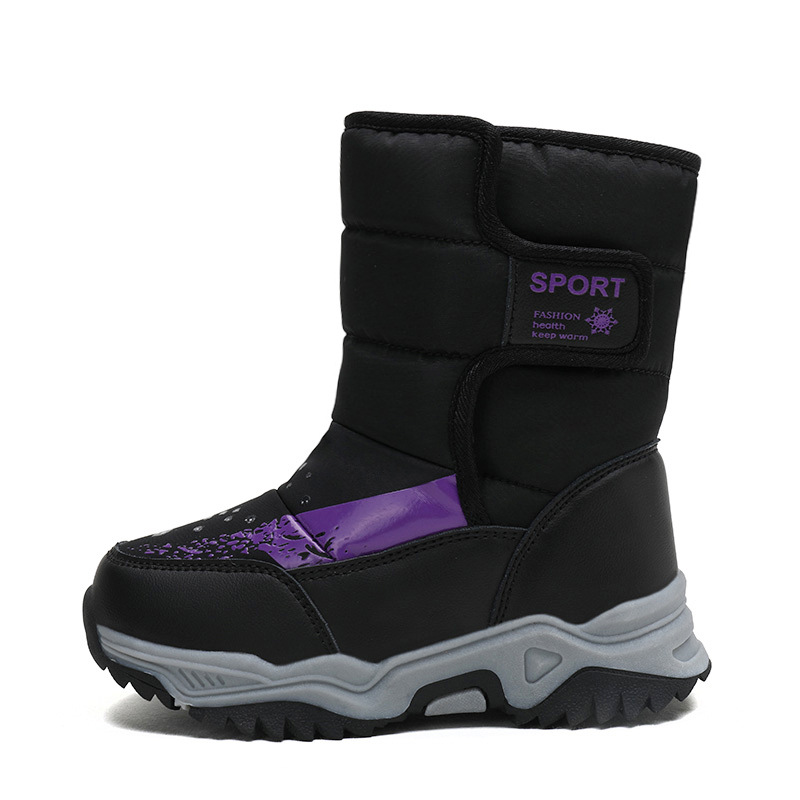 2021 New Hot Sale Pink Snow Boots For Girls And Anti Slip Outsole Kids Baby Injection Snow Boots