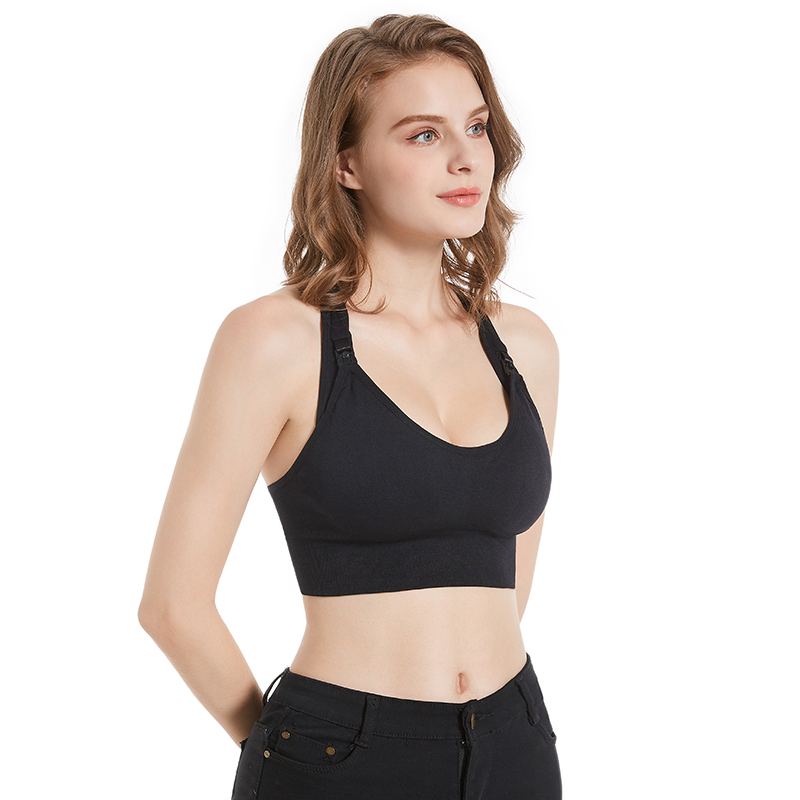 Beautiful back nursing sports bra removable pads plus size pregnant bra seamless yoga nursing bra
