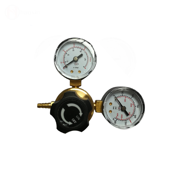 Хорошее качество, полностью латунный co2 аргоновый регулятор, сварочный аппарат mig