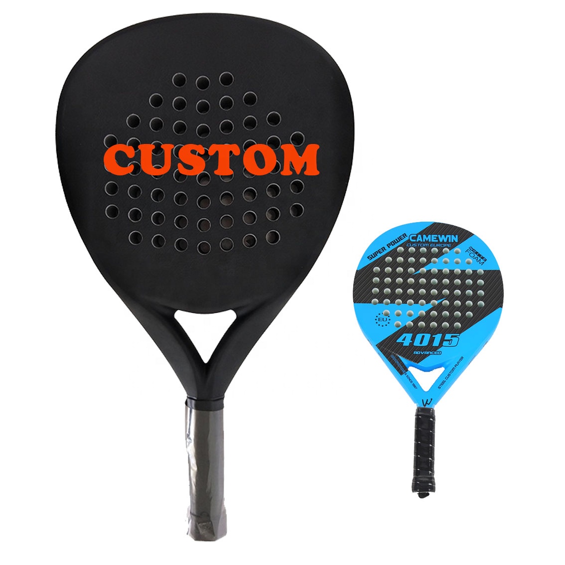 Dropshipping DIY Tennis Paddles Beach Paddleball Racquets 100% Carbon Fiber Beach Tennis Racket Custom