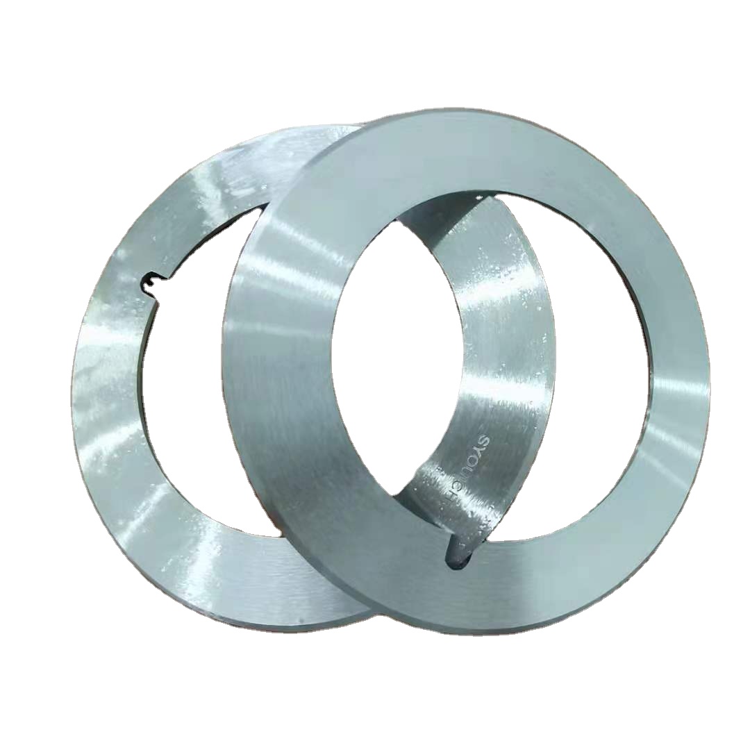 Hauni tungsten carbide Round knife for tobacco cutting industry TC slitting blades for cigarette making industry