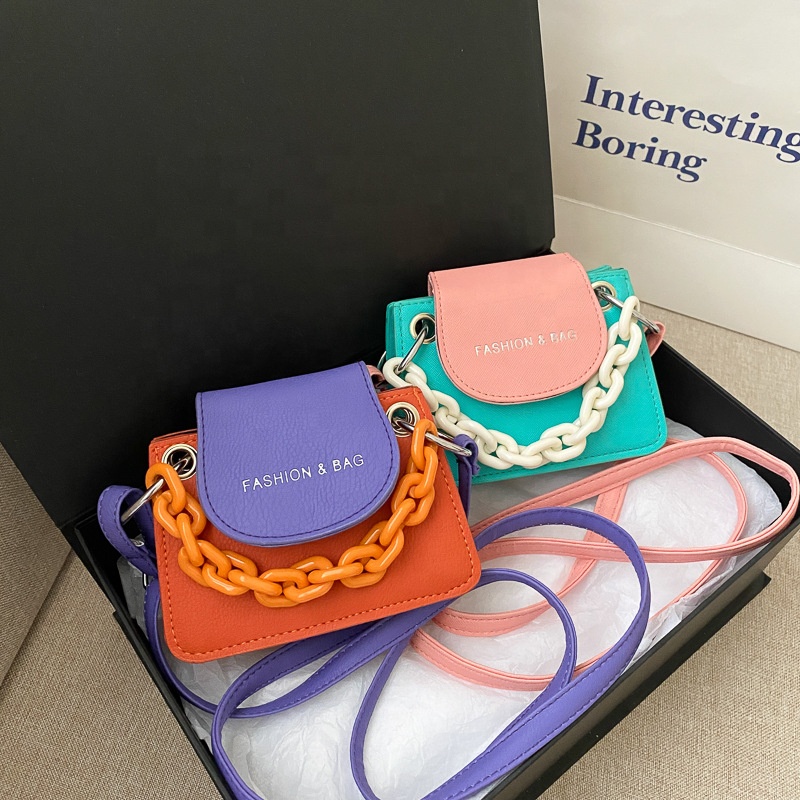 Bag Women For Crossbody Kids Hand Leather Shoulder Handbags Fashion Girls 2020 Ladies Cute Small Baby Purse Cross Up Mini Bags