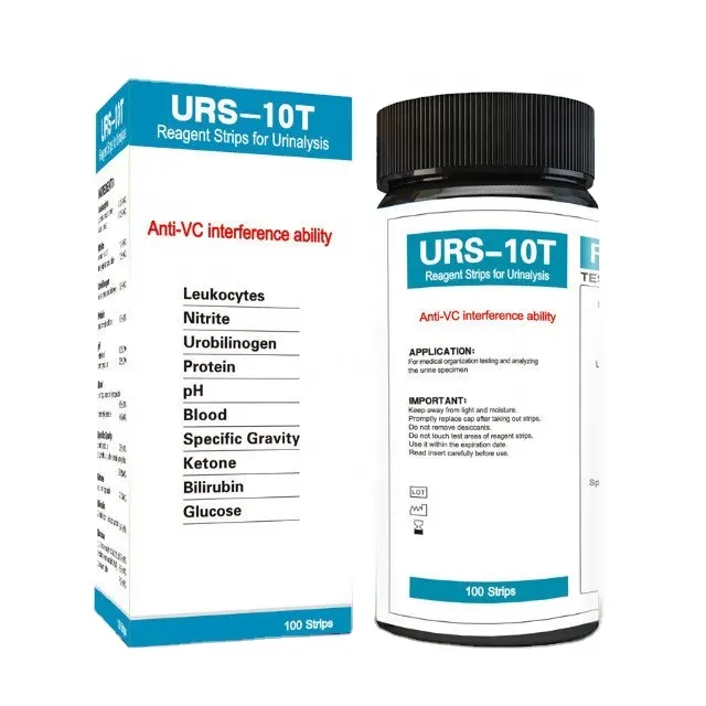Wancheng urine test strip URS-10T Urinalysis reagent strips OEM accept