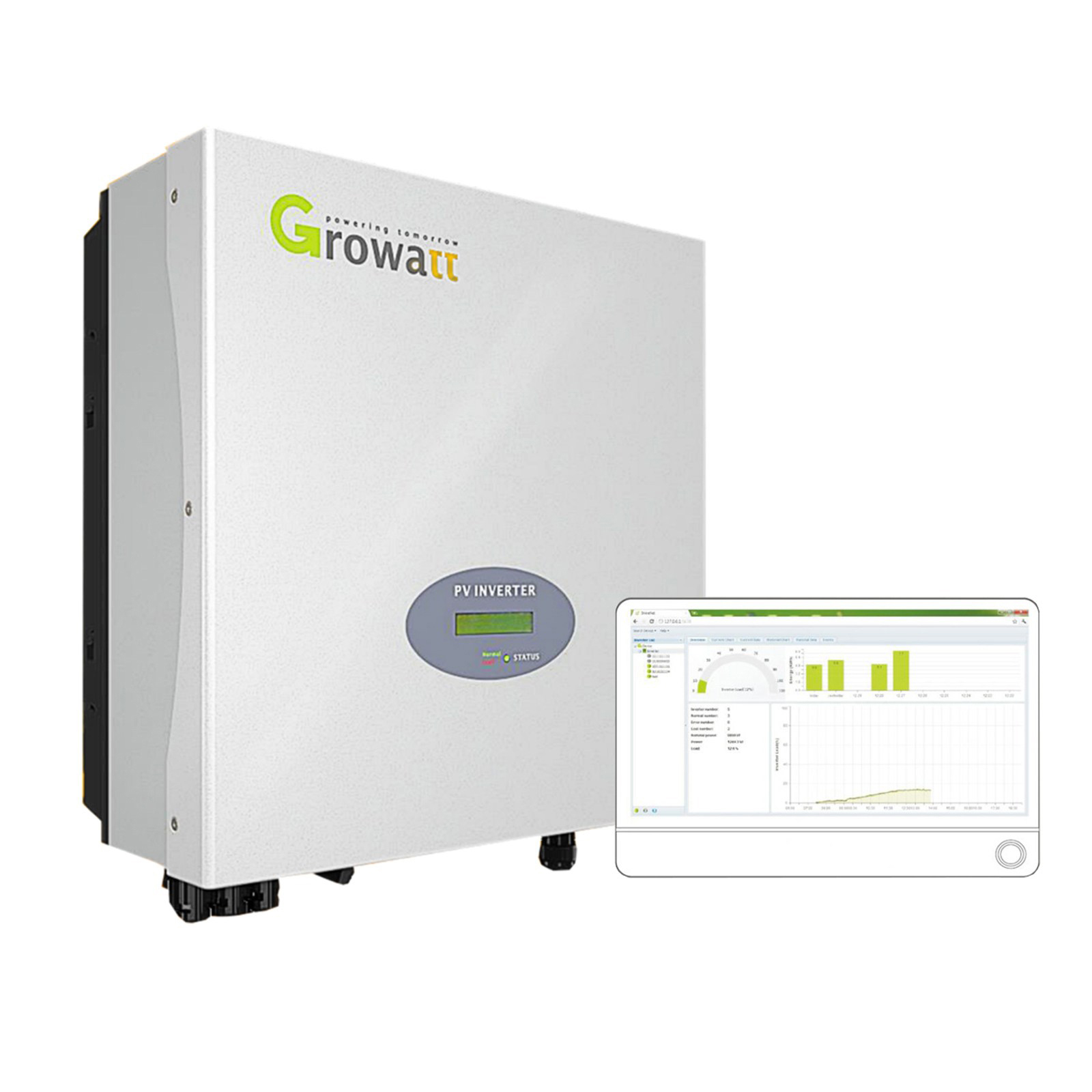 Growatt 50000TL3-S инвертор 3 фазы на сетке инвертор 50KW панели солнечные инвертор